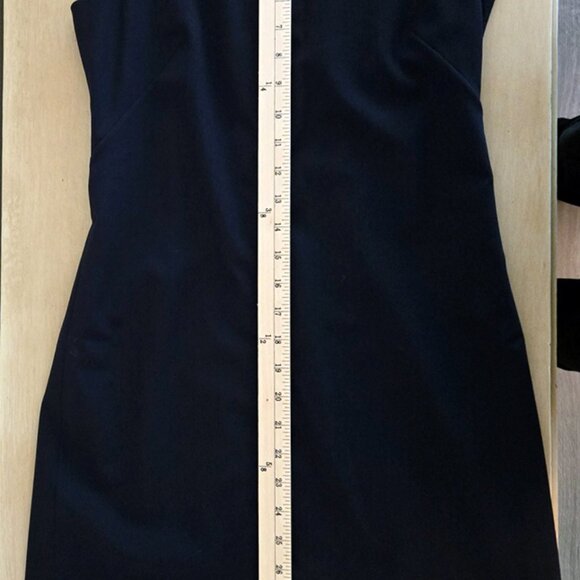 Theory Classic Black Mini Sleeveless Dress Size 4 - Picture 11 of 12